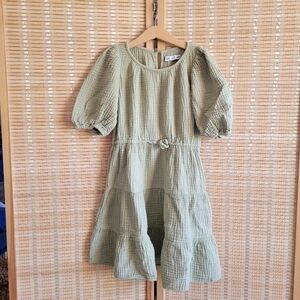 Zara Kids Light Green Casual Dress